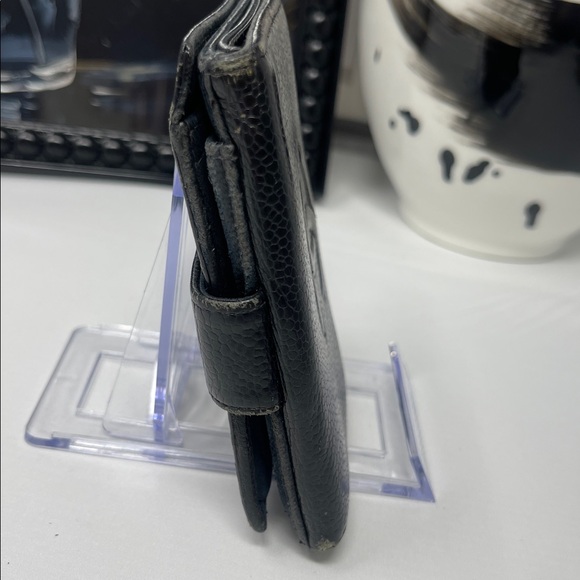 Chanel Caviar Skin Leather Bi-fold Wallet Black - Picture 10 of 14